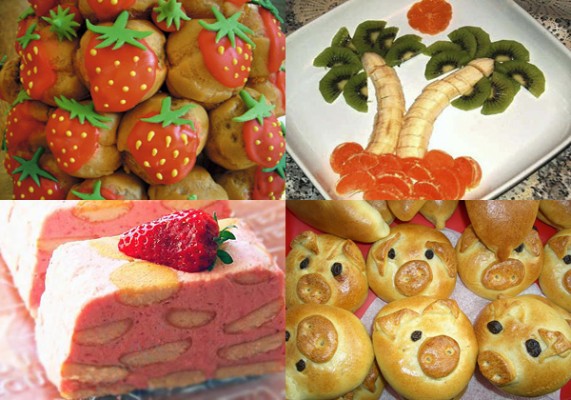 украшения блюд и рецепты для детского праздничного стола