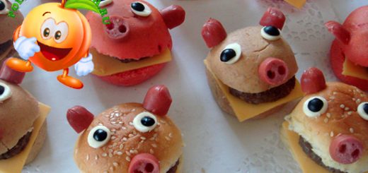Новогодний гамбургер свинка